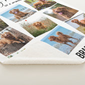In Loopende Memory Pet Memorial Photo Collage Sherpa Deken (3/4)