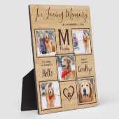 In Loopgeheugen 5 Fotocollage Dog Memorial Fotoplaat (Zijkant)
