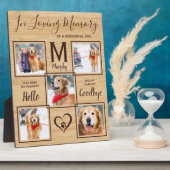 In Loopgeheugen 5 Fotocollage Dog Memorial Fotoplaat (Zijkant)