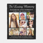 In Loopgeheugen 7 Photo Collage Memorial Fleece Deken (Voorkant)