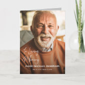 In Loopgeheugen met gradiënt Memorial Program Programma (Voorkant)