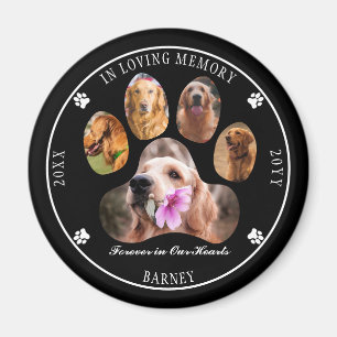 In Looptijd van Memory Photo Pet Memorial - Black Magneet
