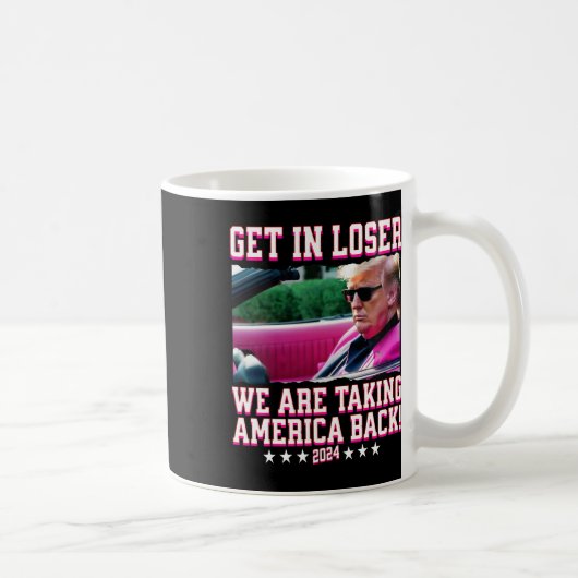 In Loser nemen we Amerika terug Pink Trump 202 Koffiemok (Rechts)