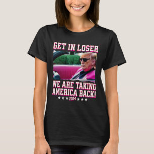 In Loser nemen we Amerika terug Pink Trump 202 T-shirt
