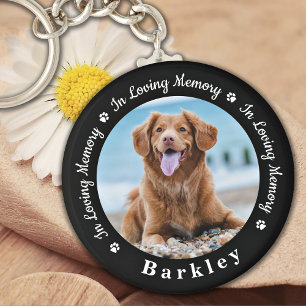 In Loss Memory Dog Loss Photo Pet Memorial Sleutelhanger