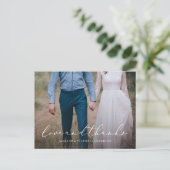 In Love Bedankt, Briefkaart (Staand voorkant)