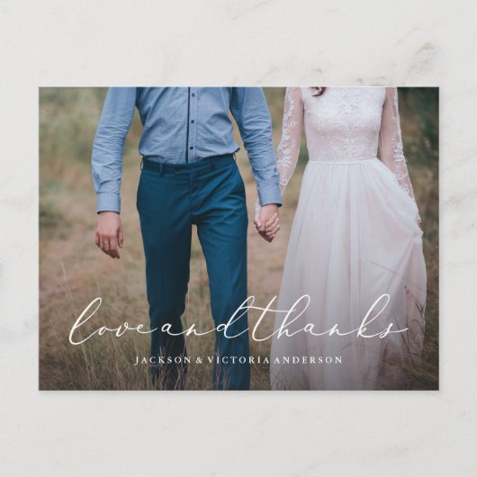 In Love Bedankt, Briefkaart (Voorkant)