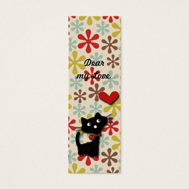 In Love Book Mark Mini Visitekaartjes (Voorkant)