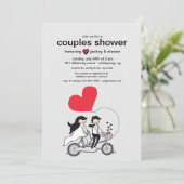 In Love Cadeau Couples Douche Invitation (Debout devant)