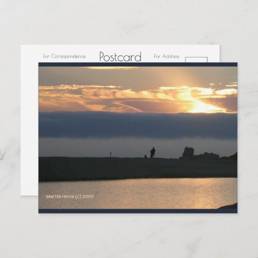 In Love In Carmel | Carte postale Blue Beach Song™ (Devant / Derrière)