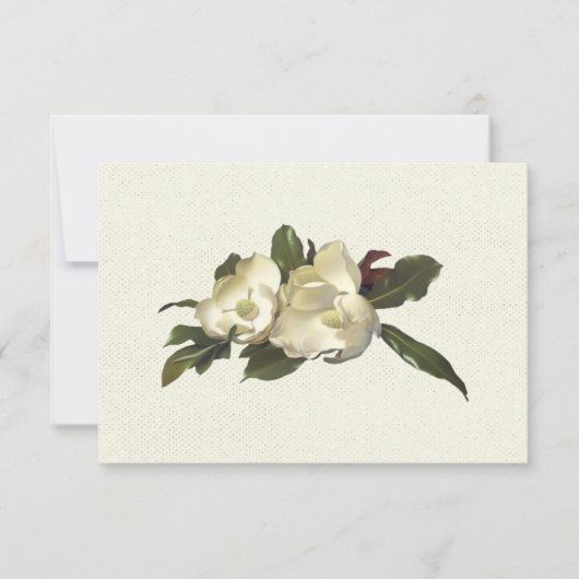 In Love - Mariage Vintage de Fleurs Magnolia RSVP (Devant)