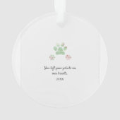 In Love Mémoire Chien animal de compagnie photo No (dos)