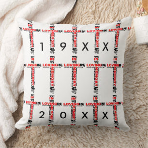 In Love Mémoire Croix Rouge Coussin par Tell 3 per