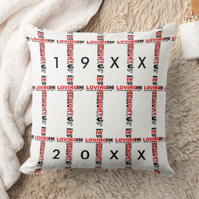 In Love Mémoire Croix Rouge Coussin par Tell 3 per (Couverture)