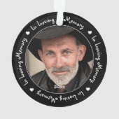 In Love Mémoire Famille Noire Photo Keepsaké (dos)