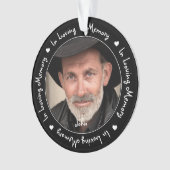 In Love Mémoire Famille Noire Photo Keepsaké (devant)