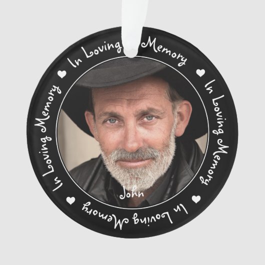 In Love Mémoire Famille Noire Photo Keepsaké (devant)