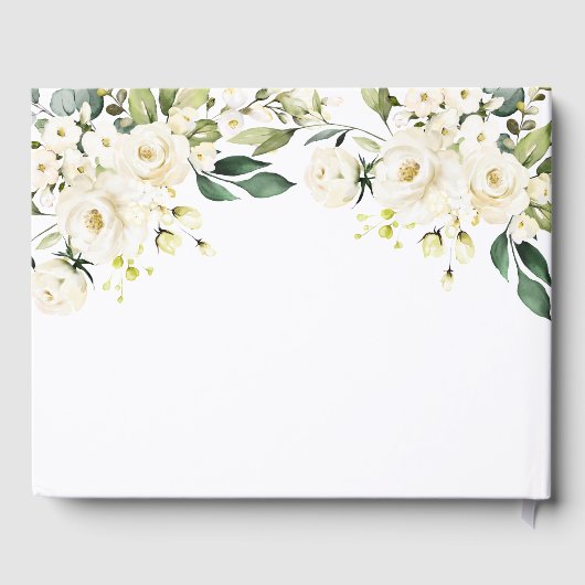 In Love Mémoire Fleurs blanches Funérailles Livre  (Verso)