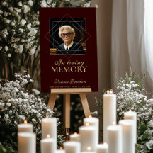 In Love Mémoire Photo Funeral Memorial Custom