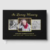 In Love Memory 3 Photo Funeral Memorial Service (Recto)