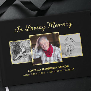 In Love Memory 3 Photo Funeral Memorial Service