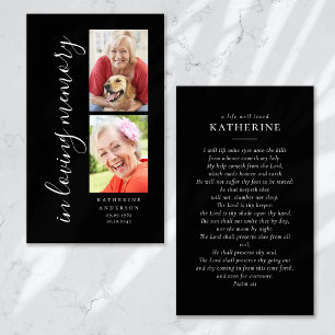 In Love Memory Calligraphy 2 Carte de prière photo