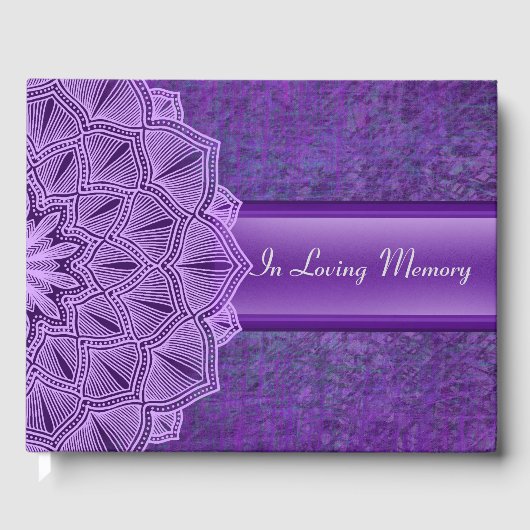 In Love Memory Livre d'invité : Funeral Guest Book (Recto)