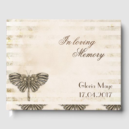 In Love Memory Livre d'invité : Funeral Guest Book (Recto)