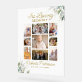 In Love Memory Memorial Photo Collage personnalisé (Angle)