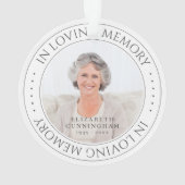 In Love Memory Memorial Simple Photo élégante (dos)