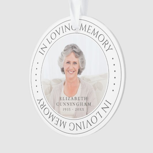 In Love Memory Memorial Simple Photo élégante (devant)