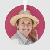 In Love Memory Mom Holiday Floral Cream Photo (dos)