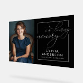 In Love Memory Photo Funeral Memorial Welcome (Angle)