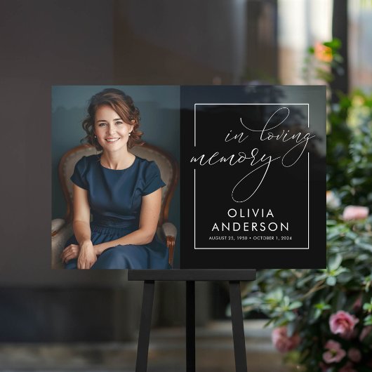 In Love Memory Photo Funeral Memorial Welcome