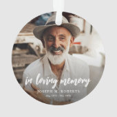 In Love Memory Photo Keepsaké Noël (dos)