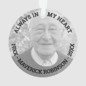 In Love Memory Photo Memorial Noël (dos)