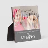 In Love Memory Photo Pet Memorial Plaque (Recto)