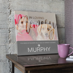 In Love Memory Photo Pet Memorial Plaque