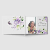 In Love Memory Purple Floral 1 Photo Livre d'invit (Complet)