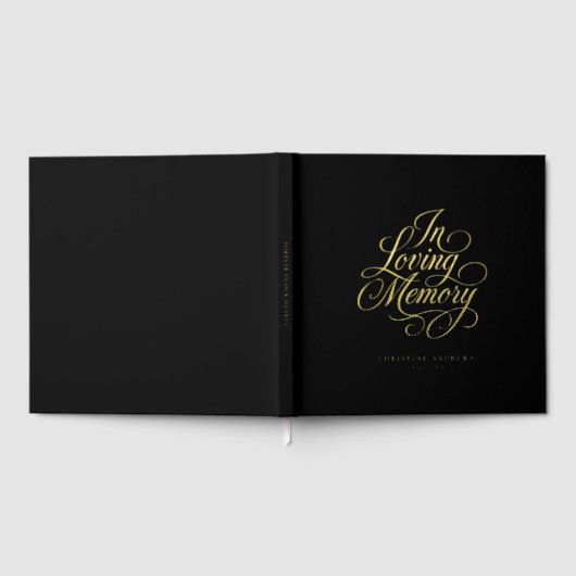 "In Love Memory" Script Police Keepsaké Funeral (Complet)