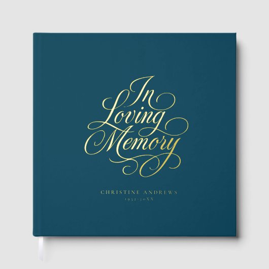 "In Love Memory" Script Police Keepsaké Funeral (Recto)