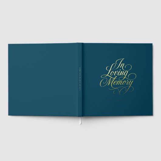 "In Love Memory" Script Police Keepsaké Funeral (Complet)