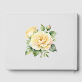 In Love Memory Yellow Roses 1 Photo Livre d'invité (Verso)