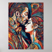 In Love Modern Art Poster (Voorkant)
