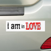 In Love Pain Bumpersticker (Op auto)