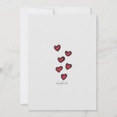 In Love Post Mariage Brunch Invitation personnalis (Dos)