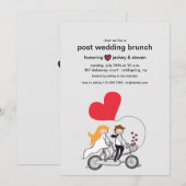 In Love Post Mariage Brunch Invitation personnalis (Devant / Derrière)