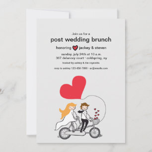 In Love Post Mariage Brunch Invitation personnalis