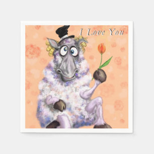 In Love Ram - Ik hou van je - voeg Jouw tekst/naam Servet