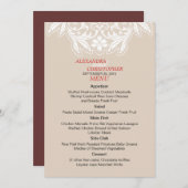 In Love Simple Elegant Text Wedding Menu (Voorkant / Achterkant)